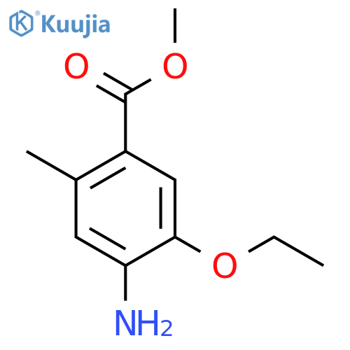Methyl 4-amino-5-ethoxy-2-methylbenzoate structure
