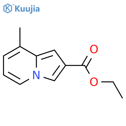 2-Indolizinecarboxylic acid, 8-methyl-, ethyl ester structure
