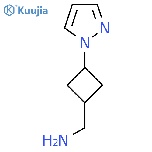 [3-(1H-pyrazol-1-yl)cyclobutyl]methanamine structure