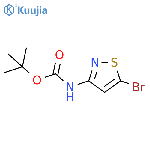 (5-Bromo-isothiazol-3-yl)-carbamic acid tert-butyl ester structure