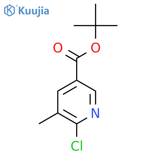 tert-Butyl 6-chloro-5-methylnicotinate structure