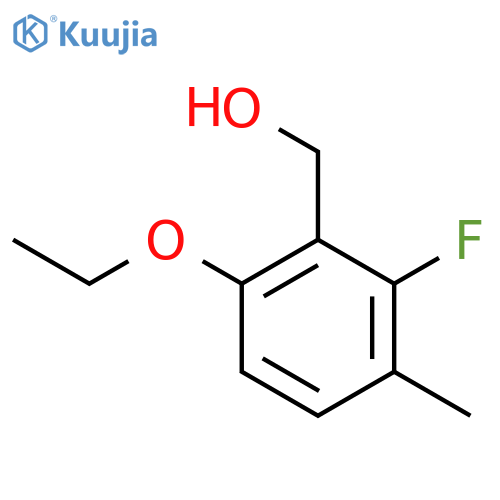 (6-Ethoxy-2-fluoro-3-methylphenyl)methanol structure