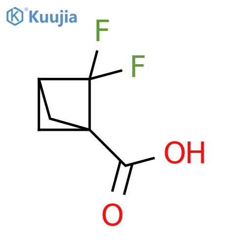Bicyclo[1.1.1]pentane-1-carboxylic acid, 2,2-difluoro- structure