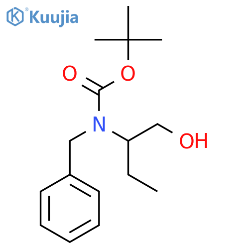 tert-butyl N-benzyl-N-(1-hydroxybutan-2-yl)carbamate structure