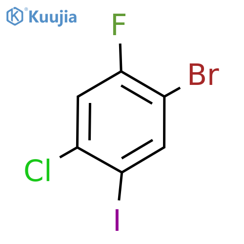 Benzene, 1-​bromo-​4-​chloro-​2-​fluoro-​5-​iodo- structure