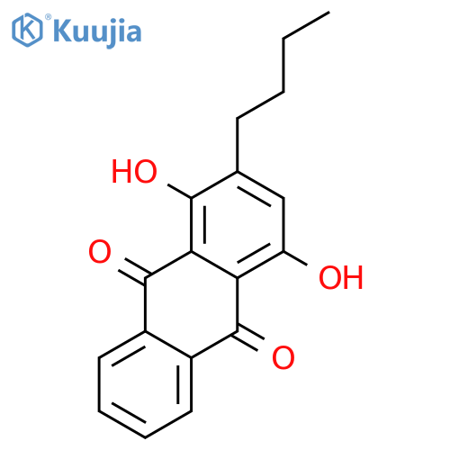 9,10-Anthracenedione,2-butyl-1,4-dihydroxy- structure