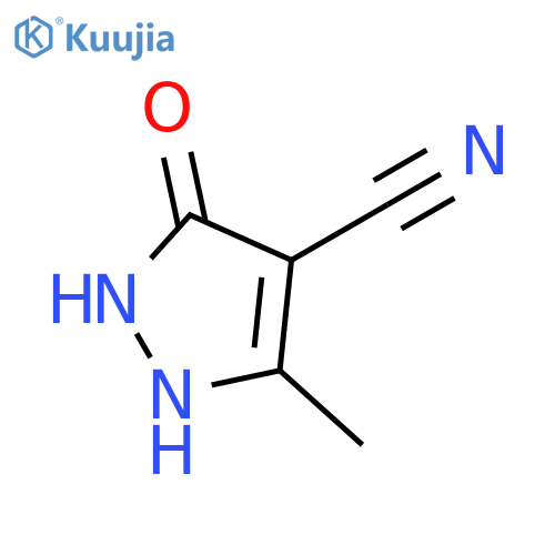 5-hydroxy-3-methyl-1H-pyrazole-4-carbonitrile structure