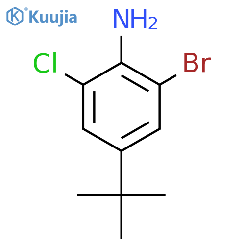 2-Bromo-4-(tert-butyl)-6-chloroaniline structure