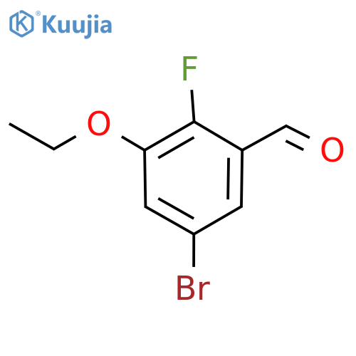 5-Bromo-3-ethoxy-2-fluorobenzaldehyde structure