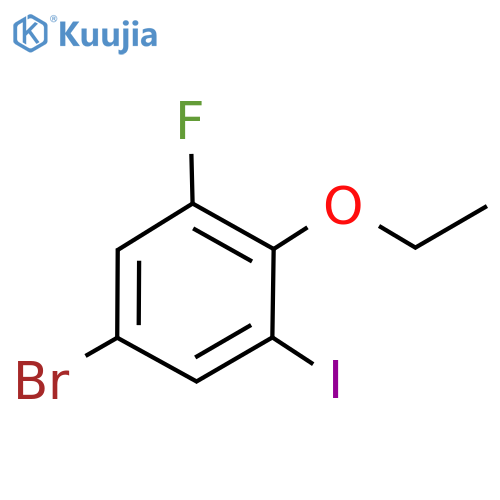 5-Bromo-2-ethoxy-1-fluoro-3-iodobenzene structure