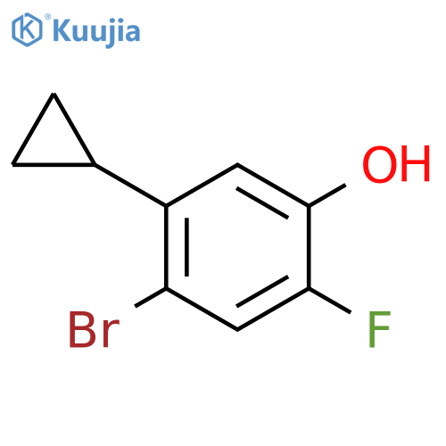 Phenol, 4-bromo-5-cyclopropyl-2-fluoro- structure
