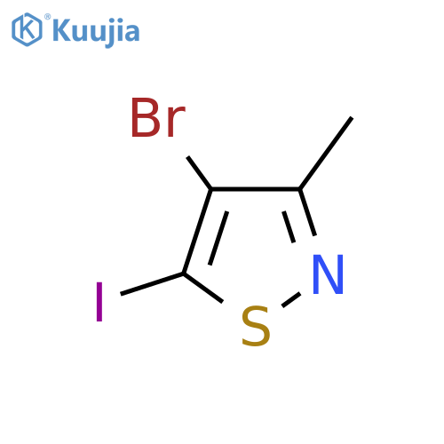 4-bromo-5-iodo-3-methyl-1,2-thiazole structure
