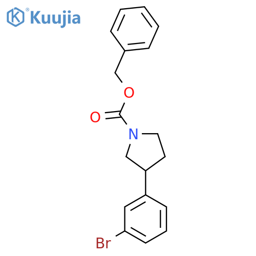 benzyl 3-(3-bromophenyl)pyrrolidine-1-carboxylate structure