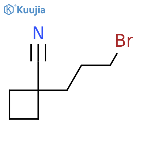 1-(3-Bromopropyl)cyclobutane-1-carbonitrile structure