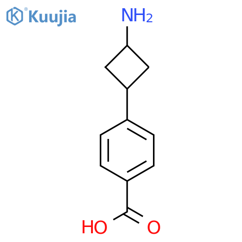 4-[(1r,3r)-3-Aminocyclobutyl]benzoic acid structure