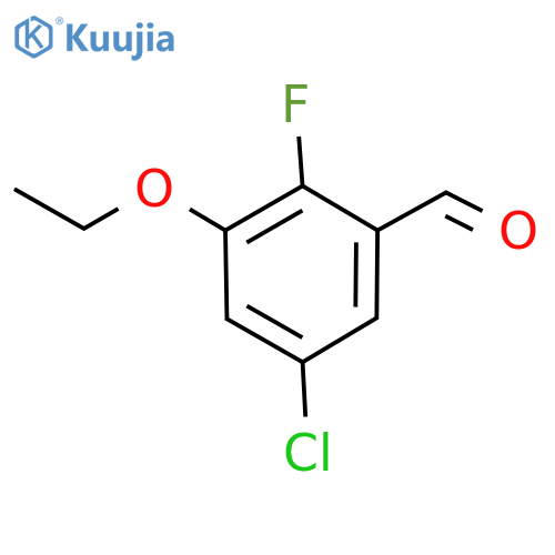 Benzaldehyde, 5-chloro-3-ethoxy-2-fluoro- structure