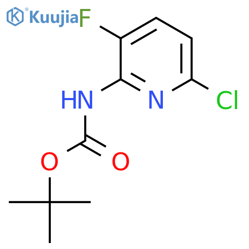tert-Butyl (6-chloro-3-fluoropyridin-2-yl)carbamate structure