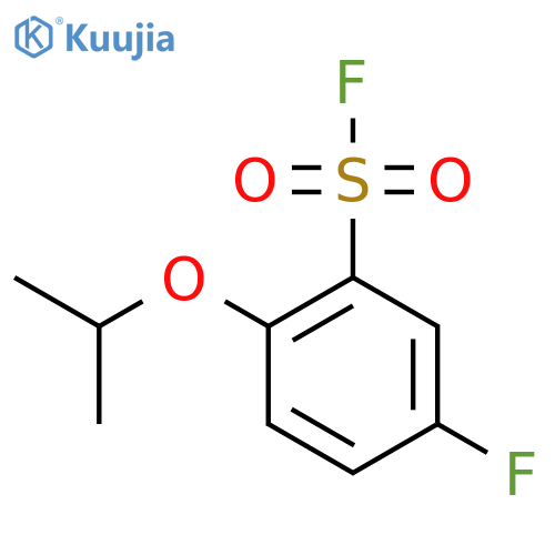 5-Fluoro-2-(propan-2-yloxy)benzene-1-sulfonyl fluoride structure