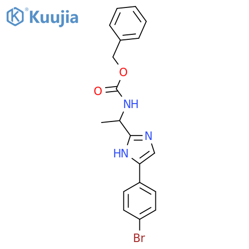 benzyl N-{1-4-(4-bromophenyl)-1H-imidazol-2-ylethyl}carbamate structure