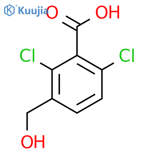 2,6-Dichloro-3-(hydroxymethyl)benzoic acid structure
