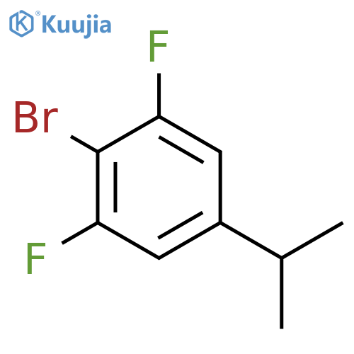 2-bromo-1,3-difluoro-5-(propan-2-yl)benzene structure