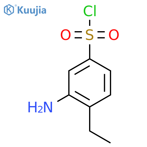 3-Amino-4-ethylbenzene-1-sulfonyl chloride structure