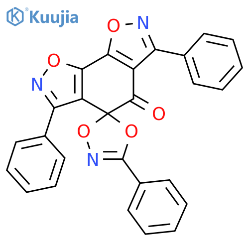 Spiro[benzo[1,2-d:4,3-d']diisoxazole-4(5H),5'-[1,4,2]dioxazol]-5-one, 3,3',6-triphenyl- structure