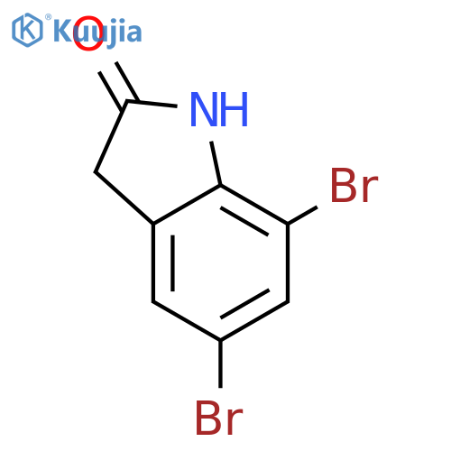 5,7-Dibromo-1,3-dihydroindol-2-one structure
