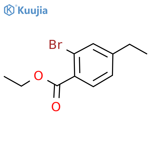 Benzoic acid, 2-bromo-4-ethyl-, ethyl ester structure