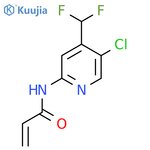 N-[5-chloro-4-(difluoromethyl)pyridin-2-yl]prop-2-enamide structure
