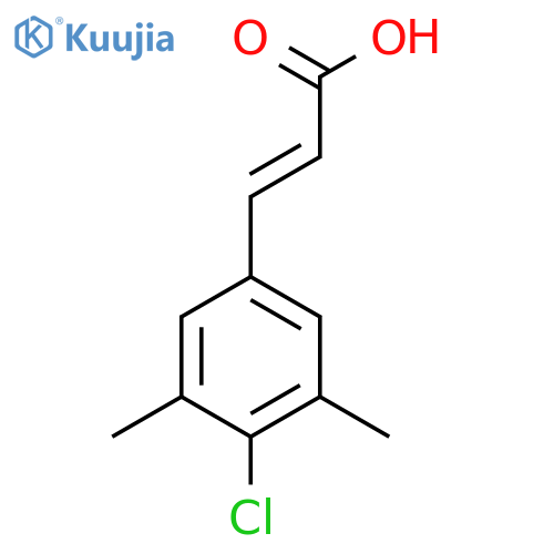 (E)-3-(4-chloro-3,5-dimethylphenyl)acrylic acid structure