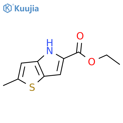 ethyl 2-methyl-4H-thieno[3,2-b]pyrrole-5-carboxylate structure