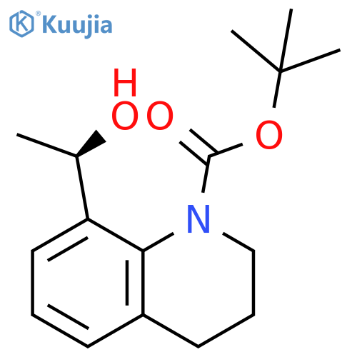 tert-butyl 8-[(1R)-1-hydroxyethyl]-3,4-dihydro-2H-quinoline-1-carboxylate structure