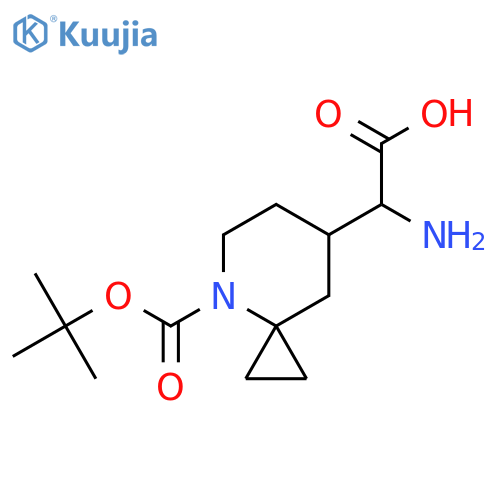 2-amino-2-(4-tert-butoxycarbonyl-4-azaspiro[2.5]octan-7-yl)acetic acid structure