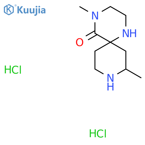 4,10-dimethyl-1,4,9-triazaspiro[5.5]undecan-5-one;dihydrochloride structure