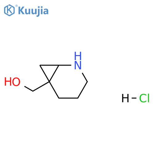 2-azabicyclo[4.1.0]heptan-6-ylmethanol;hydrochloride structure