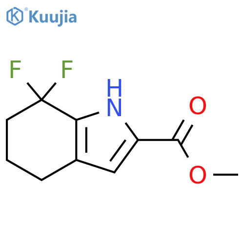1H-Indole-2-carboxylic acid, 7,7-difluoro-4,5,6,7-tetrahydro-, methyl ester structure