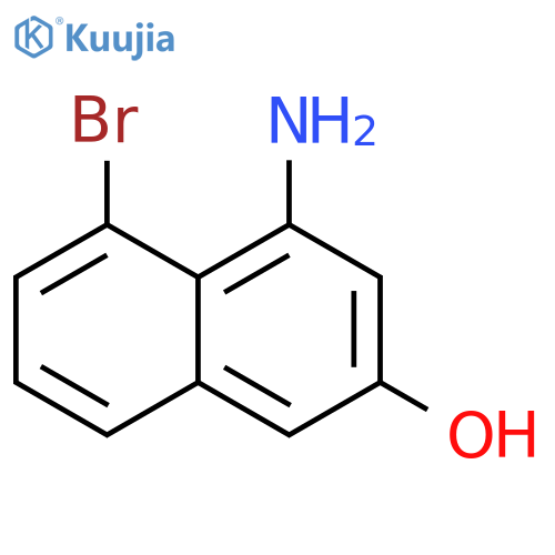 4-amino-5-bromo-naphthalen-2-ol structure