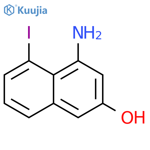 4-amino-5-iodo-naphthalen-2-ol structure