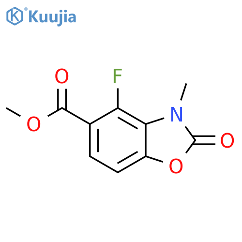 methyl 4-fluoro-3-methyl-2-oxo-1,3-benzoxazole-5-carboxylate structure
