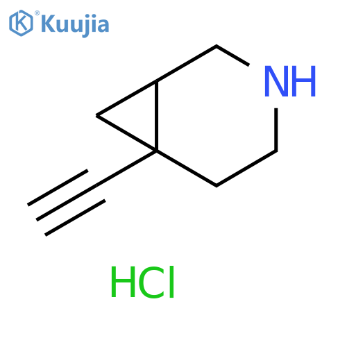 6-ethynyl-3-azabicyclo[4.1.0]heptane;hydrochloride structure