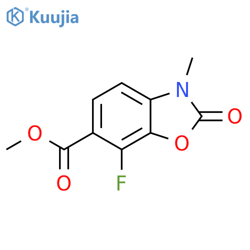 methyl 7-fluoro-3-methyl-2-oxo-1,3-benzoxazole-6-carboxylate structure