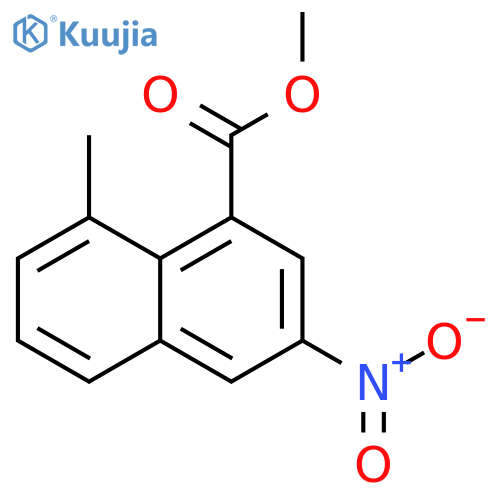 methyl 8-methyl-3-nitro-naphthalene-1-carboxylate structure