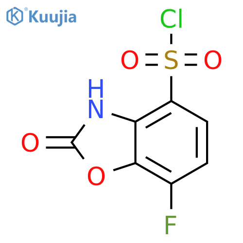 7-fluoro-2-oxo-3H-1,3-benzoxazole-4-sulfonyl chloride structure