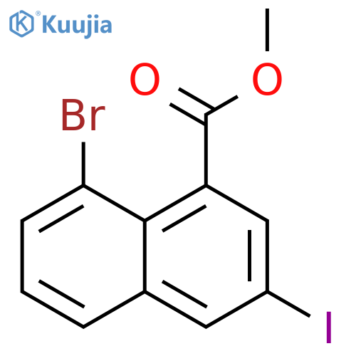 methyl 8-bromo-3-iodo-naphthalene-1-carboxylate structure