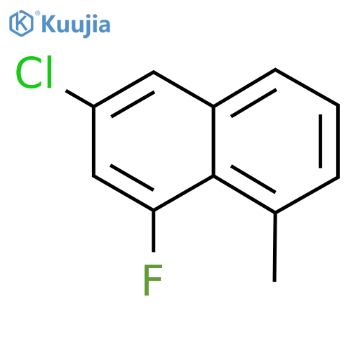 3-Chloro-1-fluoro-8-methylnaphthalene structure