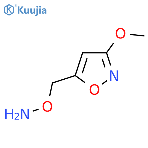O-(3-methoxy-1,2-oxazol-5-yl)methylhydroxylamine structure