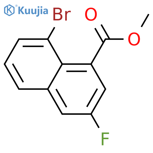 methyl 8-bromo-3-fluoro-naphthalene-1-carboxylate structure