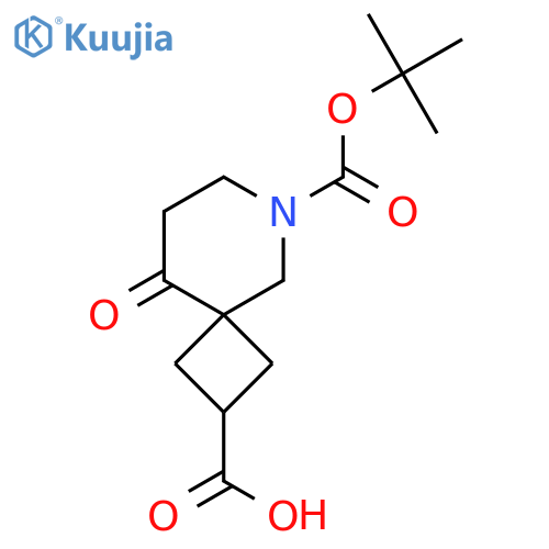6-(tert-Butoxycarbonyl)-9-oxo-6-azaspiro[3.5]nonane-2-carboxylic acid structure