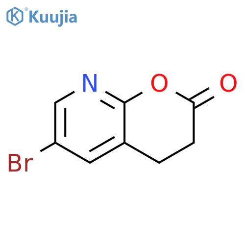 6-bromo-3,4-dihydropyrano[2,3-b]pyridin-2-one structure